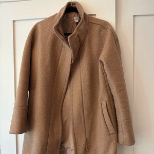 JCrew Factory City Coat - Camel - Size 8